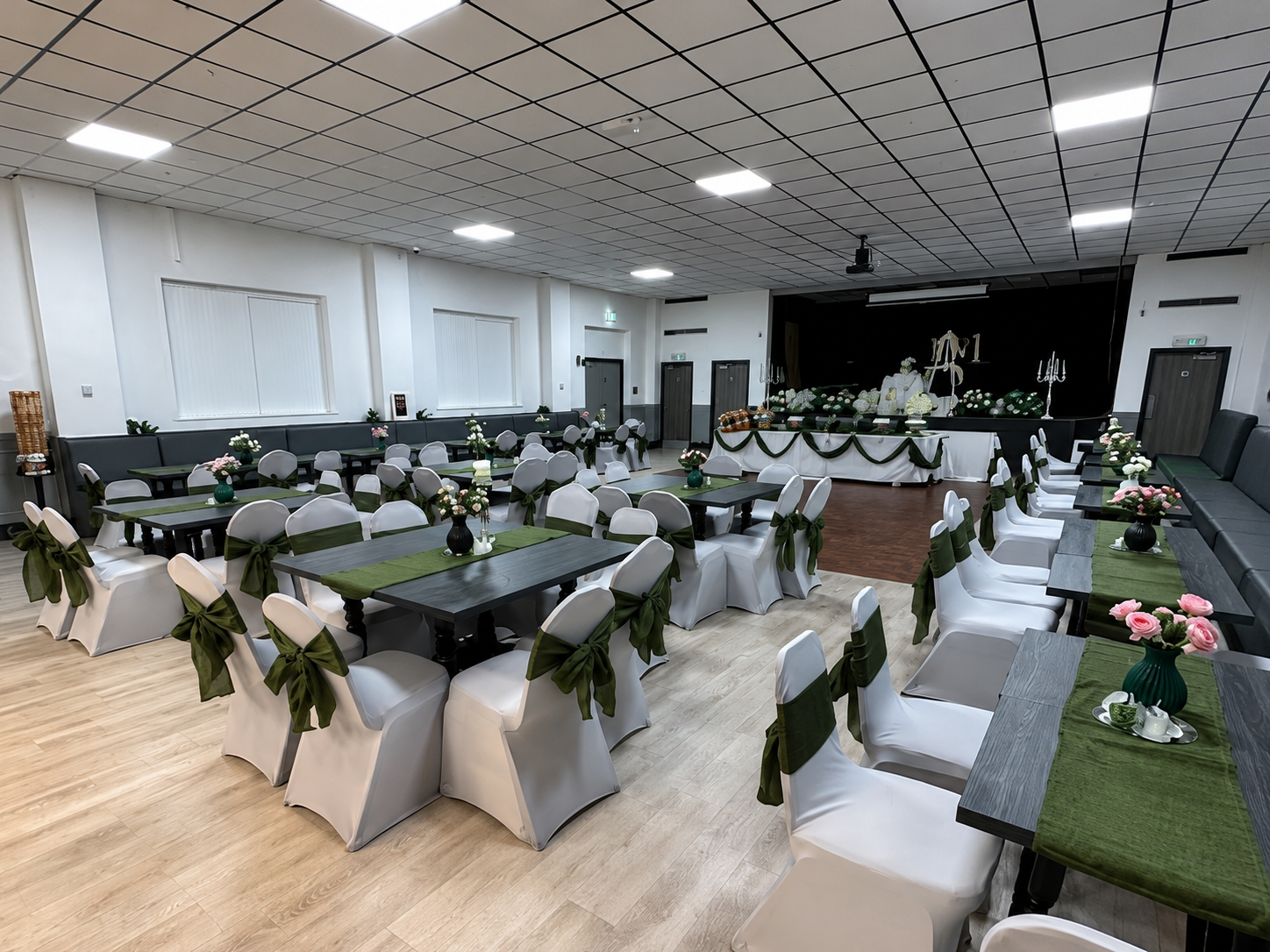 No1 Public House private function room — set up for a celebration